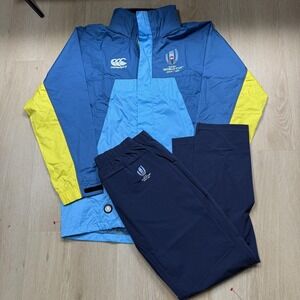 Rugby World Cup Track Suit Jacket Pants Mens XL Blue Japan 2019 Rugby Canterbury